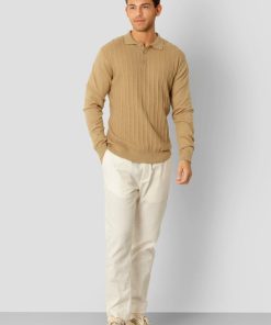 Strik Clean Cut Copenhagen | Otis Xo Knitted Polo - Sand Melange