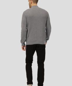 Strik Clean Cut Copenhagen | Mario Half Zip Knit - Lysegra Mel