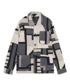 Overskjorter Clean Cut Copenhagen | Jones Graphic Overshirt - Gra Mix