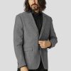 Blazere Clean Cut Copenhagen | Santos 2-Button Wool Blazer - Black Mix