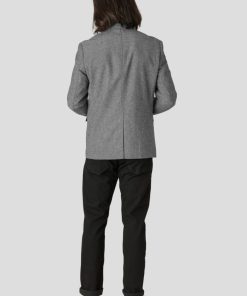 Blazere Clean Cut Copenhagen | Santos 2-Button Wool Blazer - Black Mix