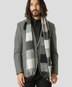 Blazere Clean Cut Copenhagen | Santos 2-Button Wool Blazer - Black Mix