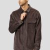 Overskjorter Clean Cut Copenhagen | Myles Corduroy Overshirt - Dark Brown