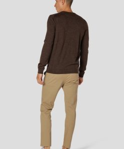 Strik Clean Cut Copenhagen | Merino Wool Knitted Jumper - Brun Melange