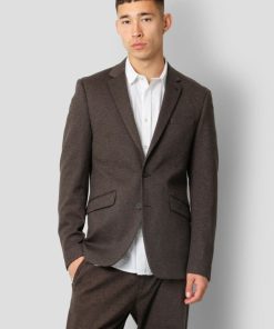 Blazere Clean Cut Copenhagen | Milano Jersey Stretch Blazer - Brun Melange