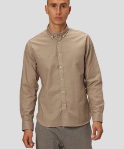 Skjorter & Overskjorter Clean Cut Copenhagen | Oxford Stretch Shirt - Kamel