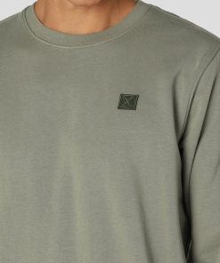 Sweatshirts & Hoodies Clean Cut Copenhagen | Basic Organic Bomuld Sweatshirt - Stovet Gron