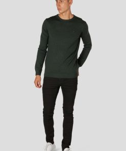 Strik Clean Cut Copenhagen | Merino Wool Knitted Jumper - Bottle Gron