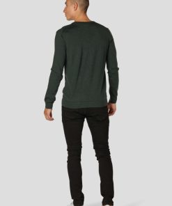 Strik Clean Cut Copenhagen | Merino Wool Knitted Jumper - Bottle Gron