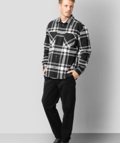 Skjorter & Overskjorter Clean Cut Copenhagen | Davis Overshirt - Black W. Ecru