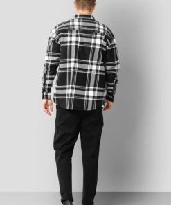 Skjorter & Overskjorter Clean Cut Copenhagen | Davis Overshirt - Black W. Ecru