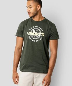 T-Shirts Clean Cut Copenhagen | Nico Slub Yarn T-Shirt - Bottle Green