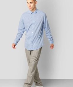 Skjorter Clean Cut Copenhagen | Jamie Cotton/Linen Shirt - Bla Melange