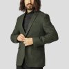 Blazere Clean Cut Copenhagen | Santos 2-Button Wool Blazer - Army Mix