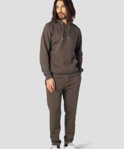 Sweatshirts & Hoodies Clean Cut Copenhagen | Basic Organic Bomuld Hoodie - Dark Brown