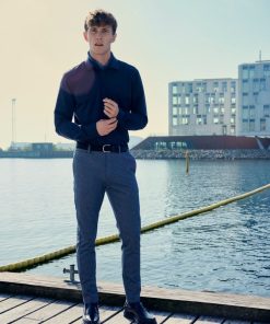 Skjorter Clean Cut Copenhagen | Clean Formal Stretch Shirt - Navy