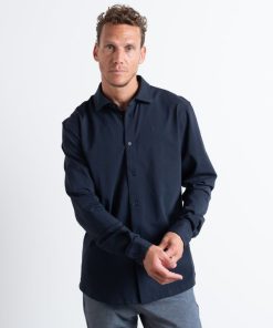 Skjorter Clean Cut Copenhagen | Clean Formal Stretch Shirt - Navy