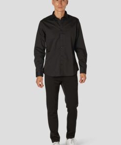 Skjorter Clean Cut Copenhagen | London Nano Stretch Skjorte - Sort