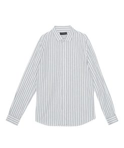 Skjorter & Overskjorter Clean Cut Copenhagen | Jamie Cotton/Linen Striped Shirt - Blue Melange / Ecru