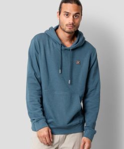 Sweatshirts & Hoodies Clean Cut Copenhagen | Basic Organic Bomuld Hoodie - Pacific Blue