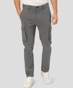 Bukser Clean Cut Copenhagen | Milano Jersey Cargo Pants - Dark Grey Mix