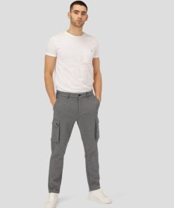 Bukser Clean Cut Copenhagen | Milano Jersey Cargo Pants - Dark Grey Mix