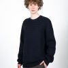 Strik Clean Cut Copenhagen | Aksel Knit Crew Neck - Dark Navy Melange