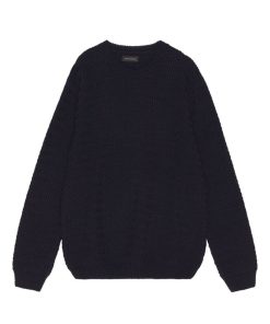 Strik Clean Cut Copenhagen | Aksel Knit Crew Neck - Dark Navy Melange