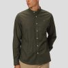 Skjorter & Overskjorter Clean Cut Copenhagen | Oxford Mandarin Collar Stretch Shirt - Army