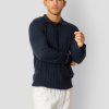 Strik Clean Cut Copenhagen | Otis Xo Knitted Polo - Navy Melange