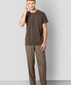 Bukser Clean Cut Copenhagen | Lyon Xo Luca Pleat Pants - Mork Kamel