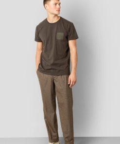 T-Shirts Clean Cut Copenhagen | Jake Organic T-Shirt - Dark Brown / Dark Brown