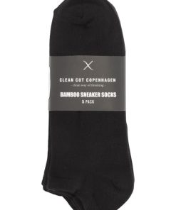 Tilbehor Clean Cut Copenhagen | Bambus Sneaker Sokker 5-Pak - Sort