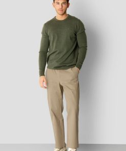 Strik Clean Cut Copenhagen | Merino Wool Knitted Jumper - Army Melange