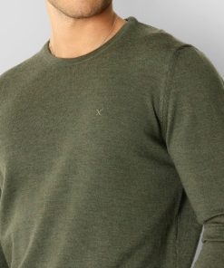 Strik Clean Cut Copenhagen | Merino Wool Knitted Jumper - Army Melange