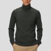 Strik Clean Cut Copenhagen | Merino Wool Knitted Rollneck - Bottle Gron