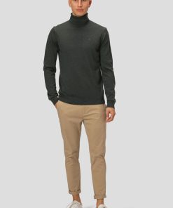 Strik Clean Cut Copenhagen | Merino Wool Knitted Rollneck - Bottle Gron