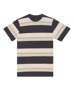 T-Shirts Clean Cut Copenhagen | Bradley Cotton T-Shirt - Dark Navy Stripes