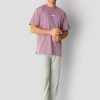 T-Shirts Clean Cut Copenhagen | Cohen Logo Cotton T-Shirt - Dusty Purple