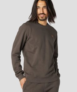 Sweatshirts & Hoodies Clean Cut Copenhagen | Basic Organic Bomuld Sweatshirt - Dark Brown