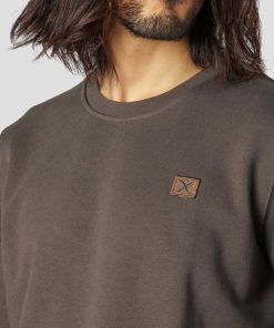 Sweatshirts & Hoodies Clean Cut Copenhagen | Basic Organic Bomuld Sweatshirt - Dark Brown