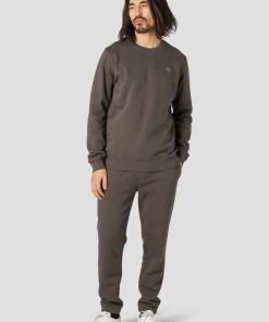 Sweatshirts & Hoodies Clean Cut Copenhagen | Basic Organic Bomuld Sweatshirt - Dark Brown