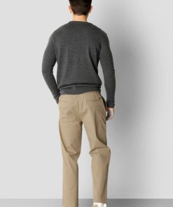 Strik Clean Cut Copenhagen | Merino Wool Knitted Jumper - Morkegra Melange