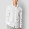 Skjorter Clean Cut Copenhagen | Jamie Cotton/Linen Shirt - Hvid