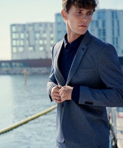 Blazere Clean Cut Copenhagen | Milano Jersey Stretch Blazer - Denim Melange