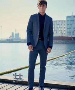 Blazere Clean Cut Copenhagen | Milano Jersey Stretch Blazer - Denim Melange