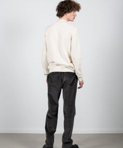 Strik Clean Cut Copenhagen | Lauritz 1/2 Zip Knitted Jumper - Ecru Melange