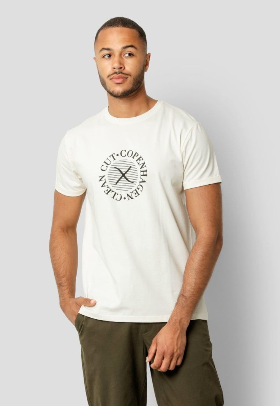 T-Shirts Clean Cut Copenhagen | Tanner Printed T-Shirt - Ecru