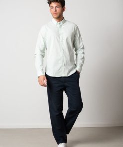 Skjorter & Overskjorter Clean Cut Copenhagen | Oxford Stretch Shirt - Minty Green Melange