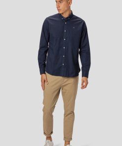 Skjorter Clean Cut Copenhagen | Oxford Stretch Shirt - Navy